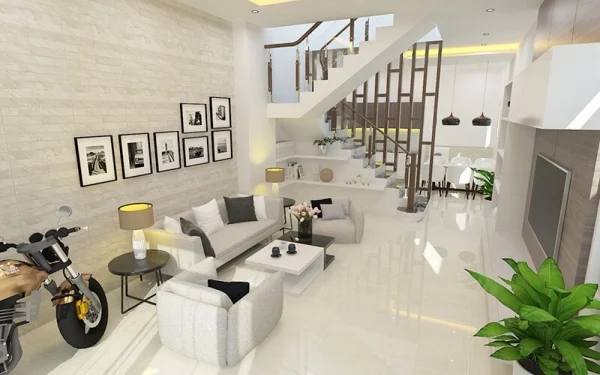 Đặc điểm của phong cách thiết kế nội thất phòng khách hiện đại