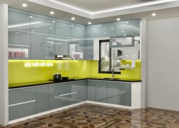 Thi công tủ bếp acrylic An Cường trọn gói