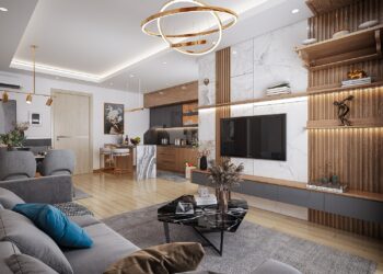 Thiết kế thi công nội thất phòng khách trọn gói