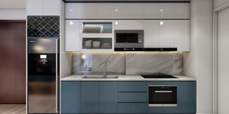 Thi công tủ bếp gỗ nhựa picomat trọn gói